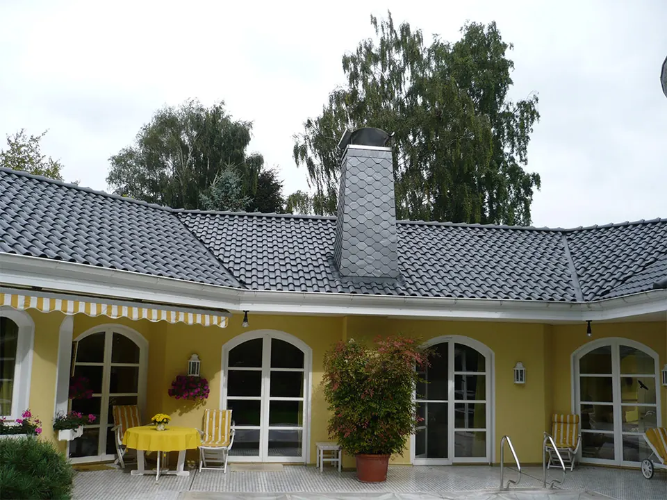 Dachfläche nach der Beschichtung